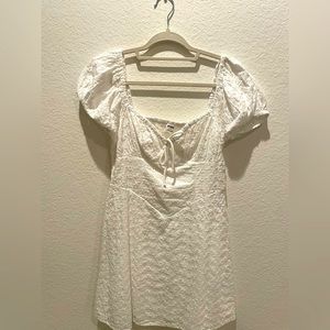 Cottage core white dress